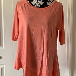 Calvin‎ Klein Women's 3/4 Sleeve Coral Blouse Size XL Casual Spring